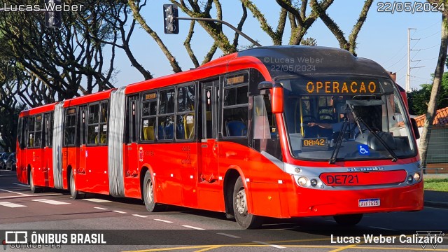 Cristo Rei > CCD Transporte Coletivo > SPE Via Mobilidade S/A DE721 na cidade de Curitiba, Paraná, Brasil, por Lucas Weber Calizario. Número da foto: #12122171.