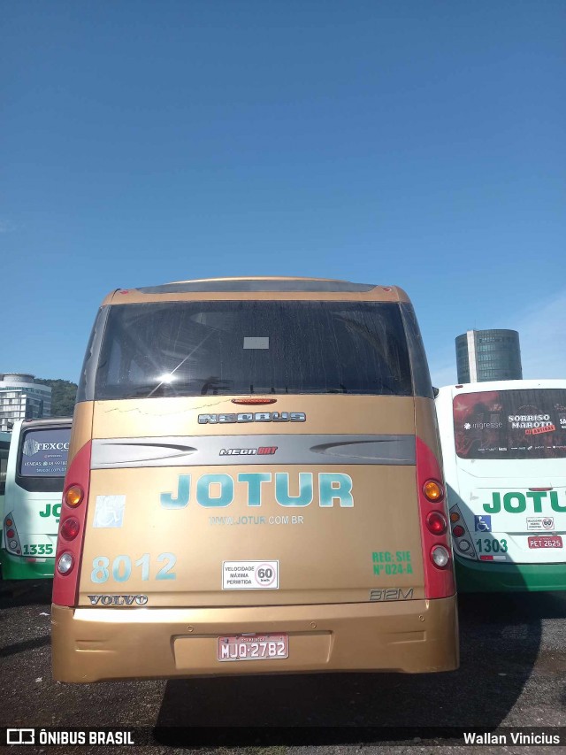 Jotur - Auto Ônibus e Turismo Josefense 8012 na cidade de Florianópolis, Santa Catarina, Brasil, por Wallan Vinicius. Número da foto: #12122251.