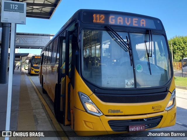 Real Auto Ônibus A41078 na cidade de Rio de Janeiro, Rio de Janeiro, Brasil, por Jhonathan Barros. Número da foto: #12122517.
