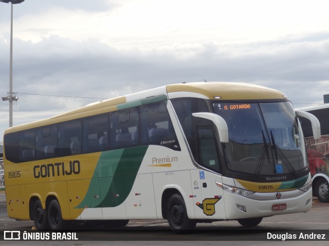 Empresa Gontijo de Transportes 19105 na cidade de Goiânia, Goiás, Brasil, por Douglas Andrez. Número da foto: #12122663.
