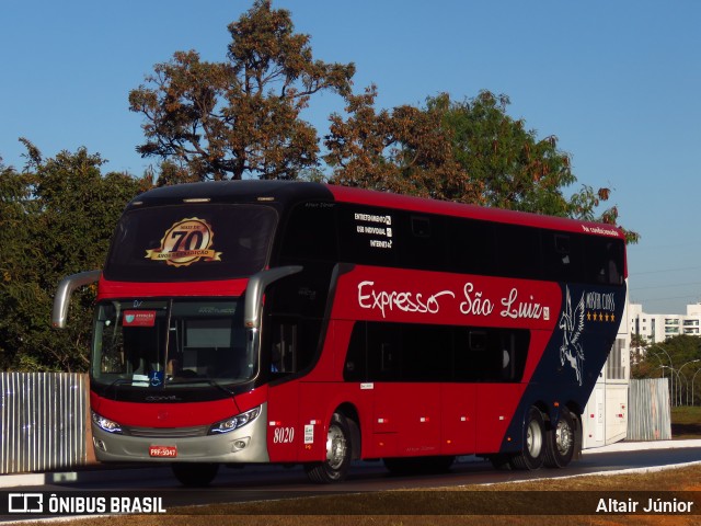 Expresso São Luiz 8020 na cidade de Brasília, Distrito Federal, Brasil, por Altair Júnior. Número da foto: #12123969.