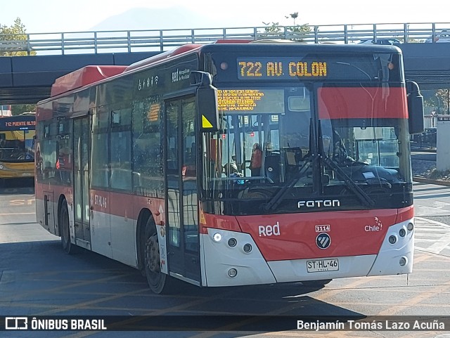 Buses Alfa S.A. 3114 na cidade de Las Condes, Santiago, Metropolitana de Santiago, Chile, por Benjamín Tomás Lazo Acuña. Número da foto: #12122019.