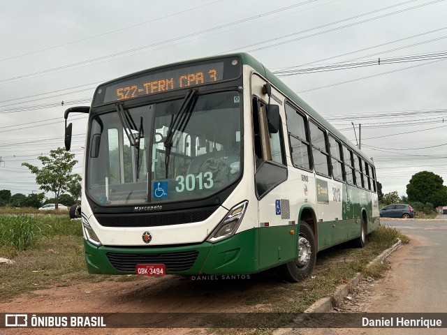 Expresso Caribus Transportes 3013 na cidade de Cuiabá, Mato Grosso, Brasil, por Daniel Henrique. Número da foto: #12122668.