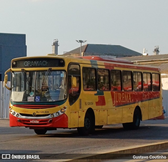 Auto Viação Jurema RJ 120.024 na cidade de Rio de Janeiro, Rio de Janeiro, Brasil, por Gustavo Coutinho. Número da foto: #12124732.