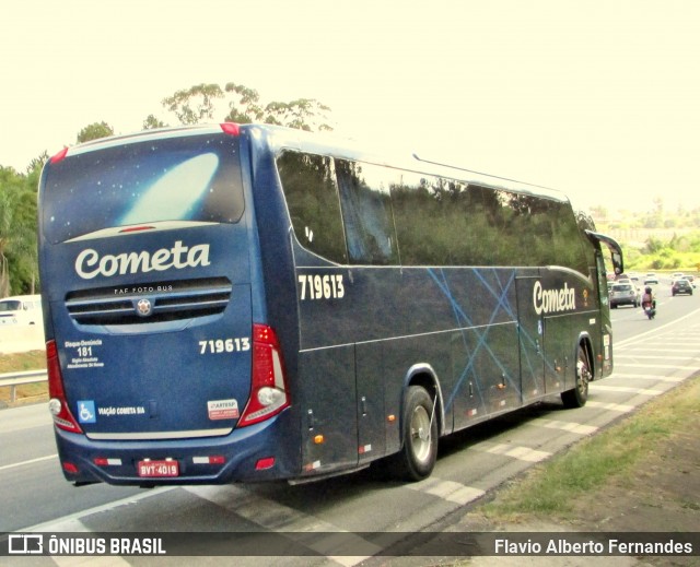 Viação Cometa 719613 na cidade de Araçariguama, São Paulo, Brasil, por Flavio Alberto Fernandes. Número da foto: #12123049.