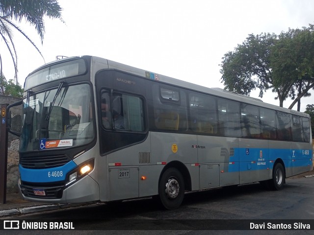 Viação Paratodos > São Jorge > Metropolitana São Paulo > Mobibrasil 6 4608 na cidade de São Paulo, São Paulo, Brasil, por Davi Santos Silva. Número da foto: #12124428.