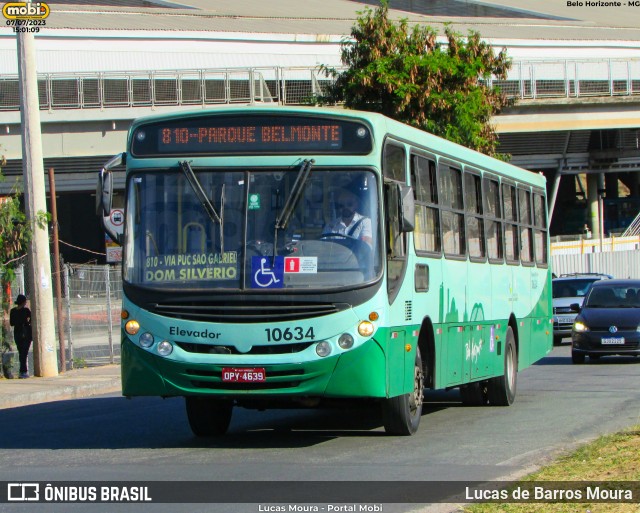 SM Transportes 10634 na cidade de Belo Horizonte, Minas Gerais, Brasil, por Lucas de Barros Moura. Número da foto: #12125027.