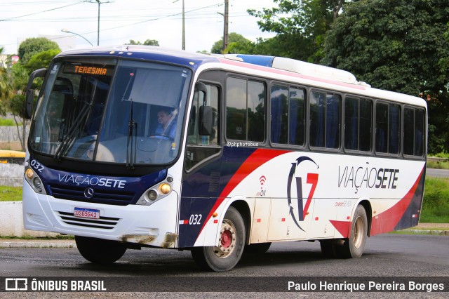 Viação Sete 032 na cidade de Teresina, Piauí, Brasil, por Paulo Henrique Pereira Borges. Número da foto: #12126177.