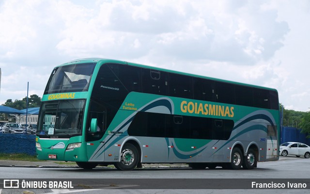 Goiás Minas Transporte e Turismo 2902 na cidade de São Paulo, São Paulo, Brasil, por Francisco Ivano. Número da foto: #12126967.