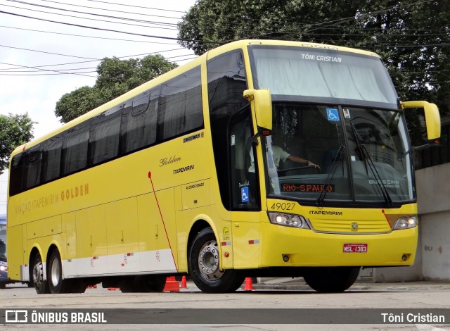 Viação Itapemirim 49027 na cidade de Rio de Janeiro, Rio de Janeiro, Brasil, por Tôni Cristian. Número da foto: #12125089.