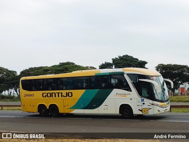 Empresa Gontijo de Transportes 21480 na cidade de Araras, São Paulo, Brasil, por André Fermino . Número da foto: #12125967.