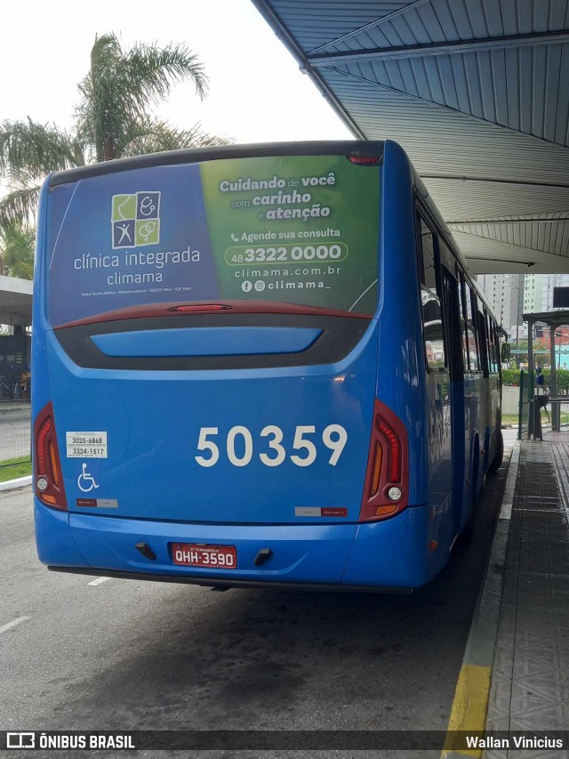 Transol Transportes Coletivos 50359 na cidade de Florianópolis, Santa Catarina, Brasil, por Wallan Vinicius. Número da foto: #12127031.