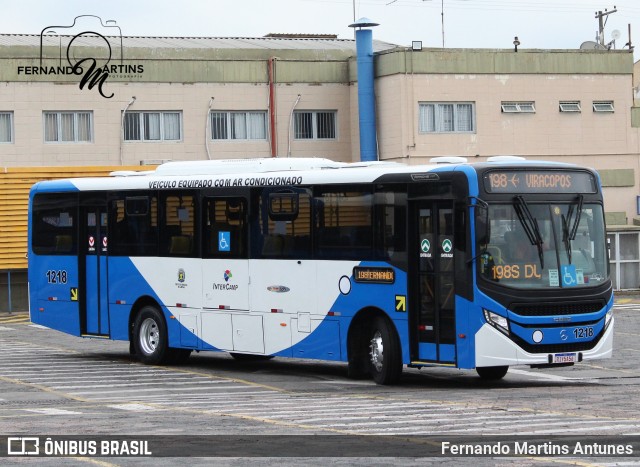 VB Transportes e Turismo 1218 na cidade de Campinas, São Paulo, Brasil, por Fernando Martins Antunes. Número da foto: #12125055.