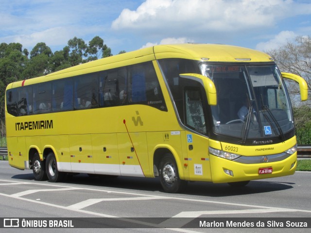 Viação Itapemirim 60023 na cidade de Seropédica, Rio de Janeiro, Brasil, por Marlon Mendes da Silva Souza. Número da foto: #12125692.