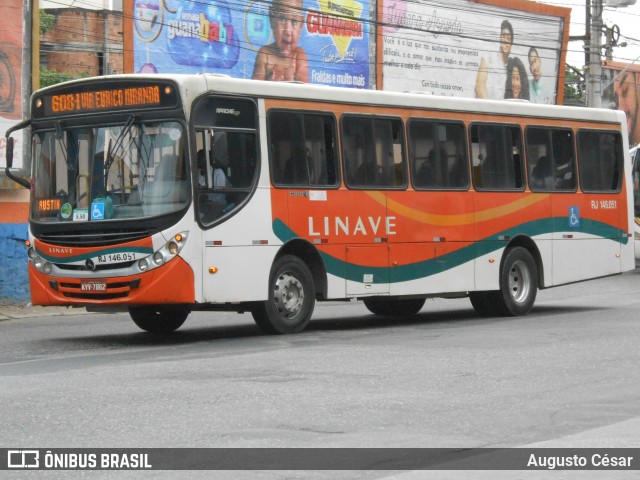 Linave Transportes RJ 146.051 na cidade de Nova Iguaçu, Rio de Janeiro, Brasil, por Augusto César. Número da foto: #12124973.