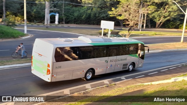 Rápido Sumaré 14316 na cidade de Paulínia, São Paulo, Brasil, por Allan Henrique. Número da foto: #12126071.