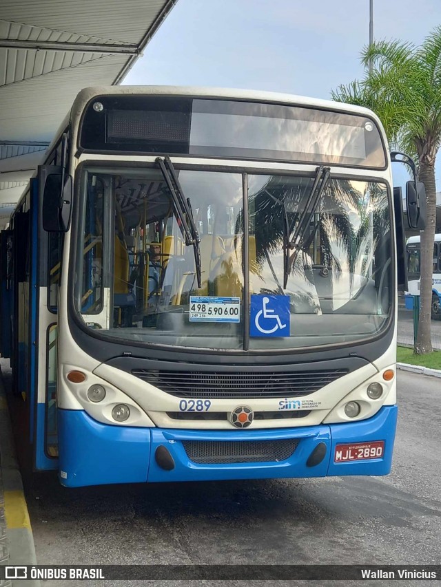 Transol Transportes Coletivos 0289 na cidade de Florianópolis, Santa Catarina, Brasil, por Wallan Vinicius. Número da foto: #12127035.