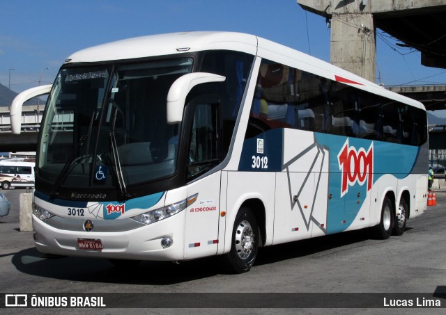 Auto Viação 1001 3012 na cidade de Rio de Janeiro, Rio de Janeiro, Brasil, por Lucas Lima. Número da foto: #12128894.