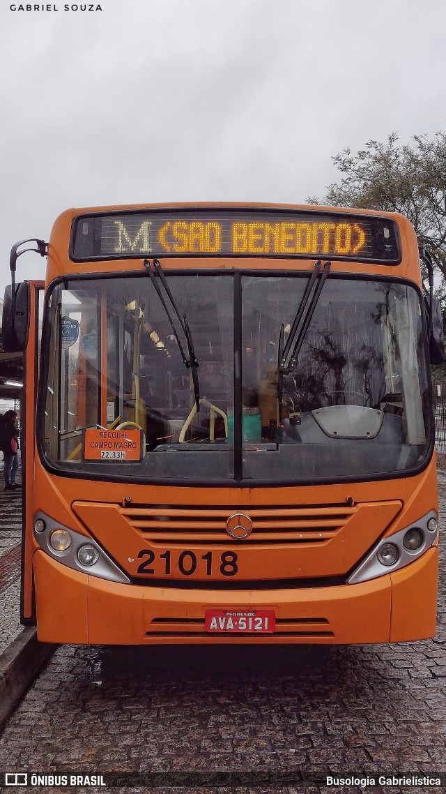 Auto Viação São Braz 21018 na cidade de Curitiba, Paraná, Brasil, por Busologia Gabrielística. Número da foto: #12128524.