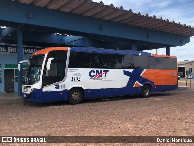 CMT - Consórcio Metropolitano Transportes 3132 na cidade de Diamantino, Mato Grosso, Brasil, por Daniel Henrique. Número da foto: #12127590.
