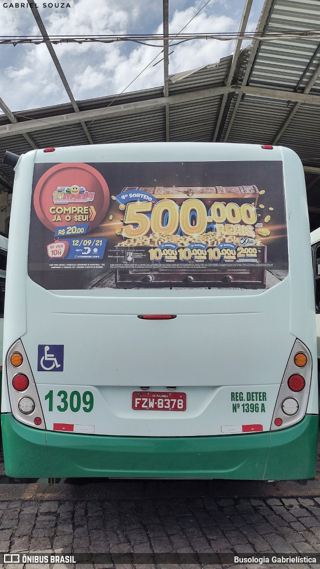 Jotur - Auto Ônibus e Turismo Josefense 1309 na cidade de Palhoça, Santa Catarina, Brasil, por Busologia Gabrielística. Número da foto: #12128677.