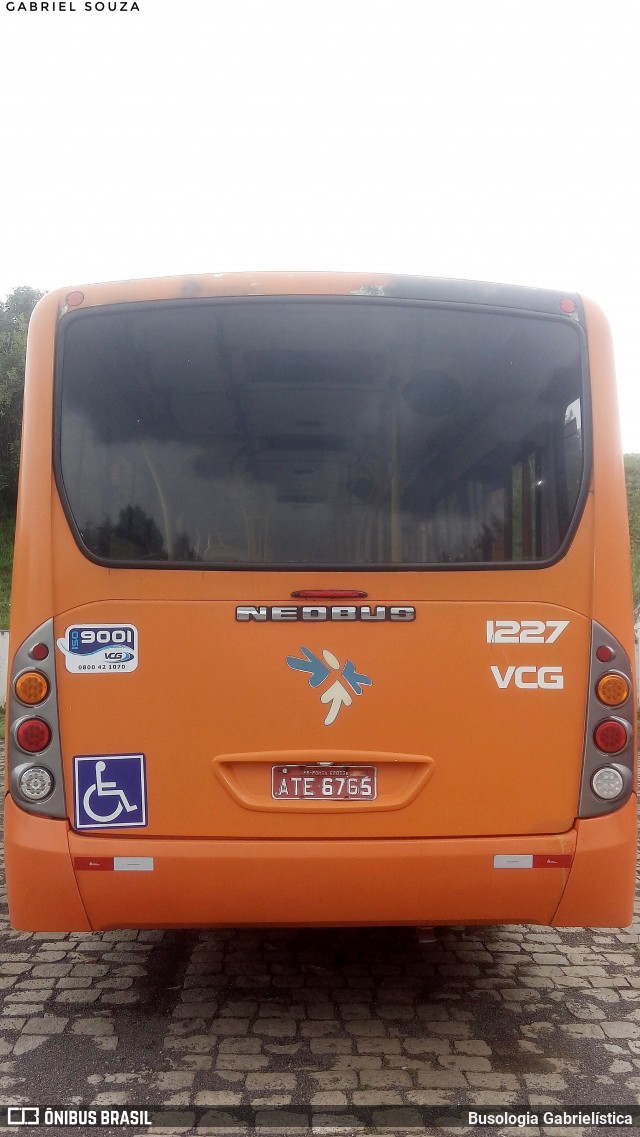 VCG - Viação Campos Gerais 1227 na cidade de Ponta Grossa, Paraná, Brasil, por Busologia Gabrielística. Número da foto: #12128833.