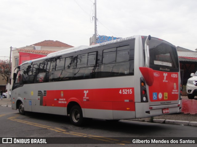 Allibus Transportes 4 5215 na cidade de São Paulo, São Paulo, Brasil, por Gilberto Mendes dos Santos. Número da foto: #12127251.