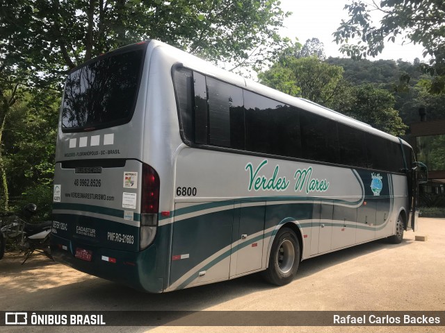 Verdes Mares Turismo 6800 na cidade de São Bonifácio, Santa Catarina, Brasil, por Rafael Carlos Backes. Número da foto: #12127611.