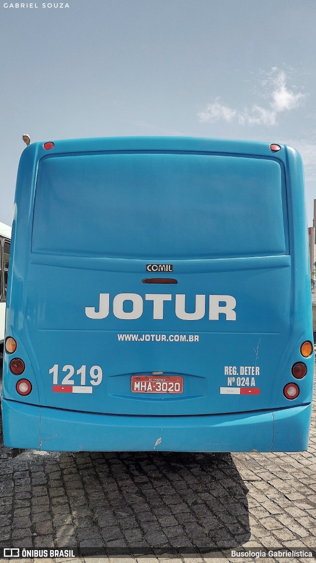 Jotur - Auto Ônibus e Turismo Josefense 1219 na cidade de Palhoça, Santa Catarina, Brasil, por Busologia Gabrielística. Número da foto: #12128816.