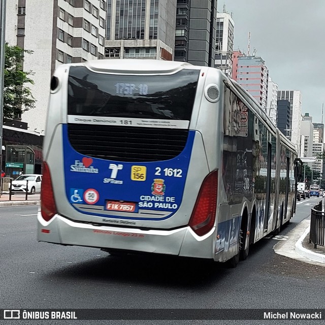 Sambaíba Transportes Urbanos 2 1612 na cidade de São Paulo, São Paulo, Brasil, por Michel Nowacki. Número da foto: #12129079.