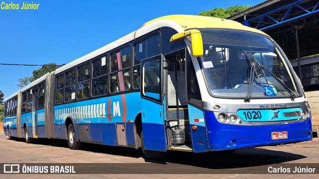 Metrobus 1020 na cidade de Goiânia, Goiás, Brasil, por Carlos Júnior. Número da foto: #12129421.