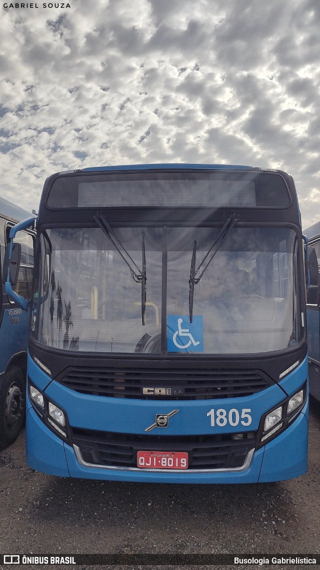 Biguaçu Transportes Coletivos Administração e Participação 1805 na cidade de Florianópolis, Santa Catarina, Brasil, por Busologia Gabrielística. Número da foto: #12128616.