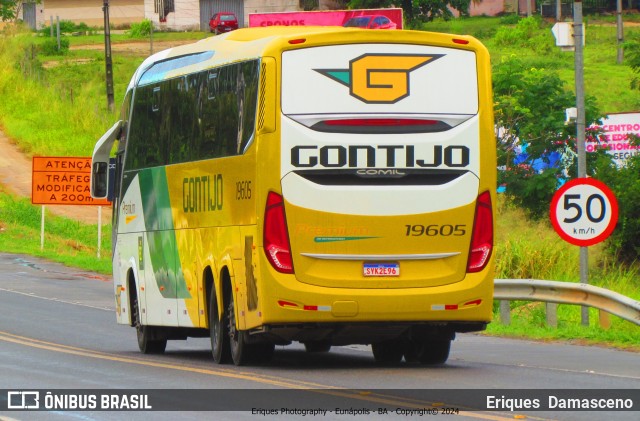 Empresa Gontijo de Transportes 19605 na cidade de Eunápolis, Bahia, Brasil, por Eriques  Damasceno. Número da foto: #12129264.