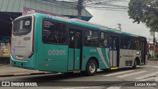 Auto Viação Urubupungá 00205 na cidade de Osasco, São Paulo, Brasil, por Lucas Kevin. Número da foto: #12128747.