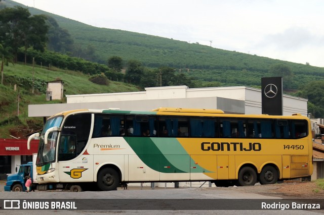 Empresa Gontijo de Transportes 14450 na cidade de Manhuaçu, Minas Gerais, Brasil, por Rodrigo Barraza. Número da foto: #12127869.