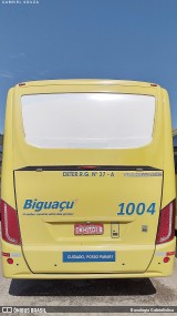 Biguaçu Transportes Coletivos Administração e Participação 1004 na cidade de Florianópolis, Santa Catarina, Brasil, por Busologia Gabrielística. Número da foto: #12128537.