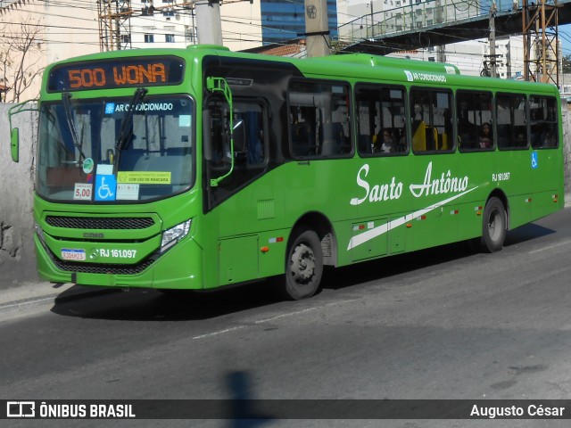 Transportes Santo Antônio RJ 161.097 na cidade de Duque de Caxias, Rio de Janeiro, Brasil, por Augusto César. Número da foto: #12130425.