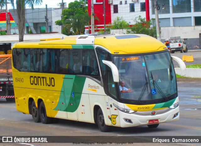 Empresa Gontijo de Transportes 19490 na cidade de Eunápolis, Bahia, Brasil, por Eriques  Damasceno. Número da foto: #12131797.