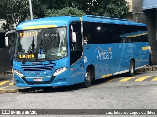 Viação Nossa Senhora do Amparo RJ 186.111 na cidade de Rio de Janeiro, Rio de Janeiro, Brasil, por Luiz Eduardo Lopes da Silva. Número da foto: #12130642.