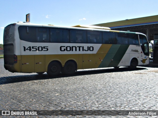 Empresa Gontijo de Transportes 14505 na cidade de Goiatuba, Goiás, Brasil, por Anderson Filipe. Número da foto: #12131925.
