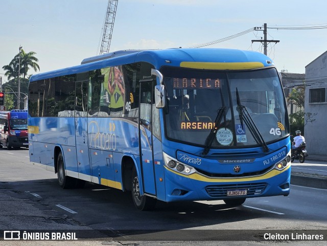 Viação Nossa Senhora do Amparo RJ 186.019 na cidade de Niterói, Rio de Janeiro, Brasil, por Cleiton Linhares. Número da foto: #12130501.