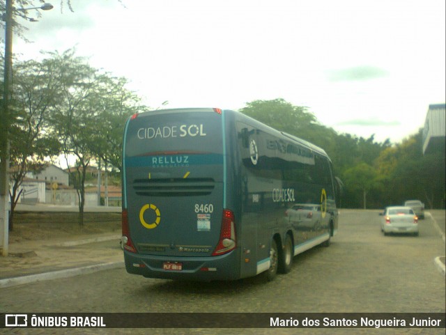 Viação Cidade Sol 8460 na cidade de Piritiba, Bahia, Brasil, por Mario dos Santos Nogueira Junior. Número da foto: #12129674.