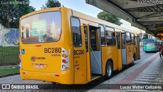 Transporte Coletivo Glória BC280 na cidade de Curitiba, Paraná, Brasil, por Lucas Weber Calizario. Número da foto: #12129983.