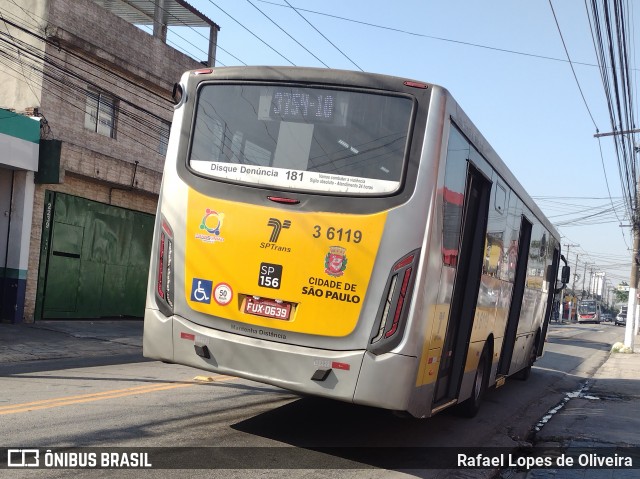 Transunião Transportes 3 6119 na cidade de São Paulo, São Paulo, Brasil, por Rafael Lopes de Oliveira. Número da foto: #12130497.