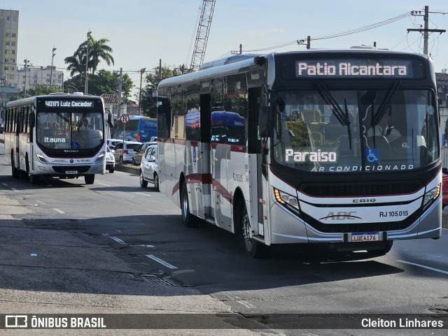 Auto Viação ABC RJ 105.015 na cidade de Niterói, Rio de Janeiro, Brasil, por Cleiton Linhares. Número da foto: #12130503.