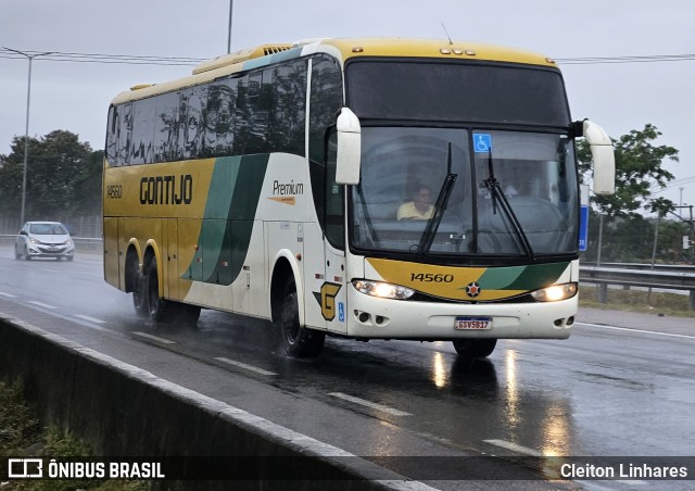 Empresa Gontijo de Transportes 14560 na cidade de São Gonçalo, Rio de Janeiro, Brasil, por Cleiton Linhares. Número da foto: #12130491.