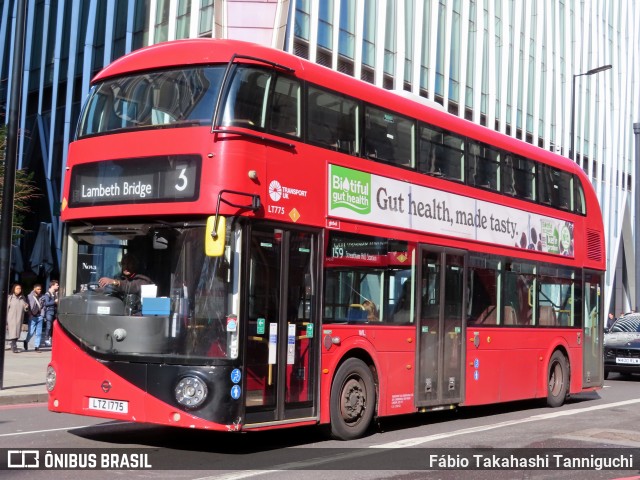 Abellio London Bus Company LT775 na cidade de London, Greater London, Inglaterra, por Fábio Takahashi Tanniguchi. Número da foto: #12131132.