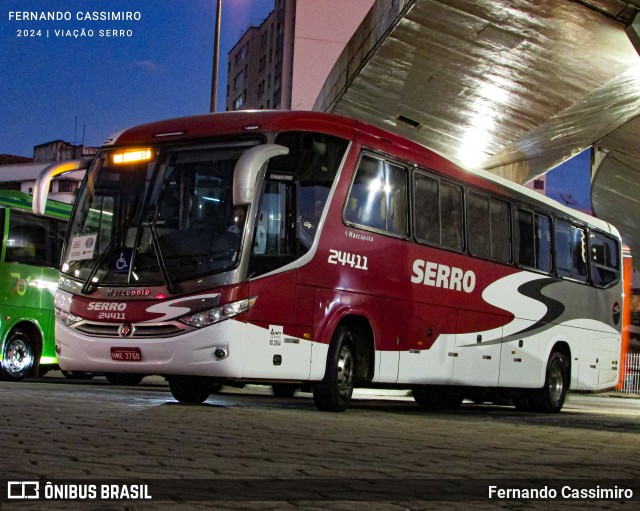 Viação Serro 24411 na cidade de Belo Horizonte, Minas Gerais, Brasil, por Fernando Cassimiro. Número da foto: #12130936.