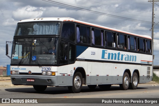 Emtram 2320 na cidade de Vitória da Conquista, Bahia, Brasil, por Paulo Henrique Pereira Borges. Número da foto: #12131234.