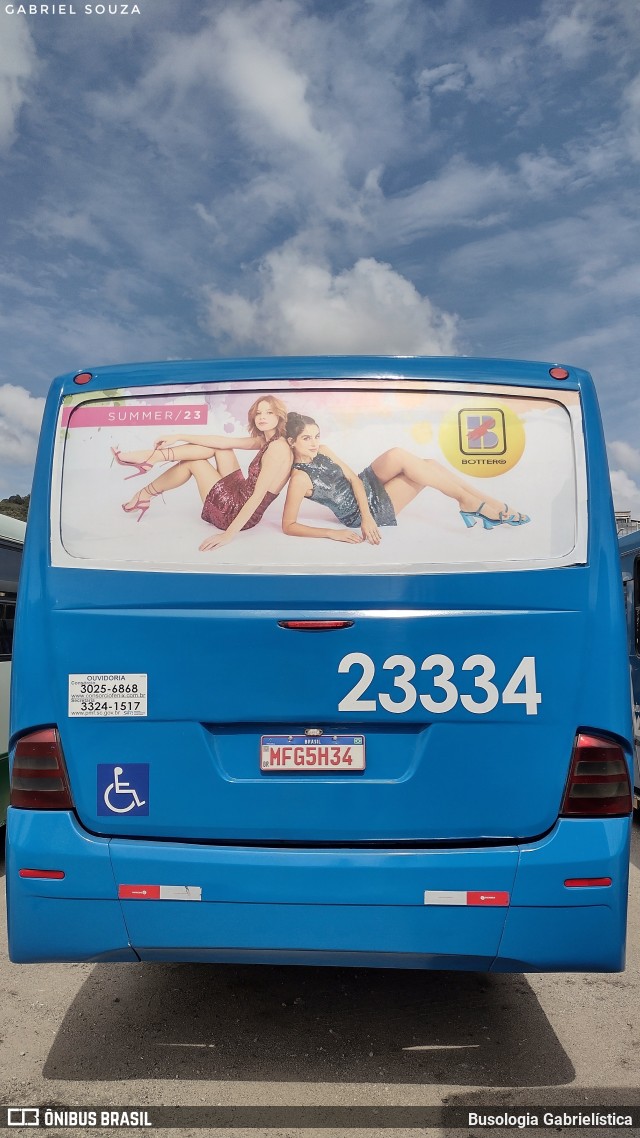 Emflotur - Empresa Florianópolis de Transportes Coletivos 23334 na cidade de Florianópolis, Santa Catarina, Brasil, por Busologia Gabrielística. Número da foto: #12131686.
